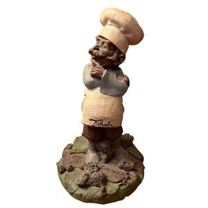 Tom Clark Signed Gnome Art "Caesar" Salad Gnome Figurine  #78